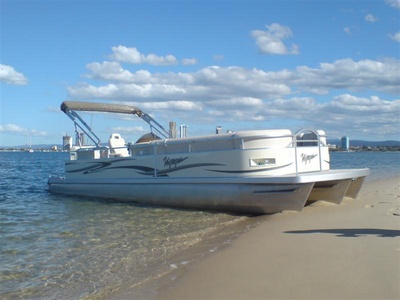 Pontoon boats are light,